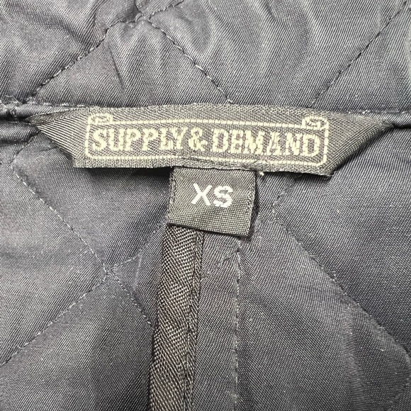SUPPLY & DEMAMD Quilted Jacket Black XS - Picture 8 of 8